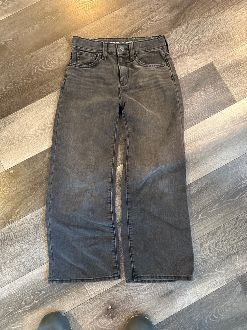 Old Navy Men's Black Relaxed Wide-Leg Jeans